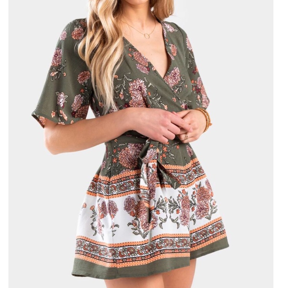 Large Pink Sasha Floral Romper from Alter’d State